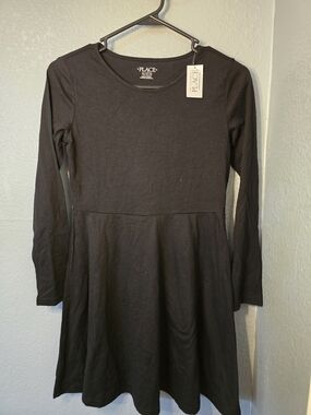 Place Black Scoop Neck Long Sleeve Top